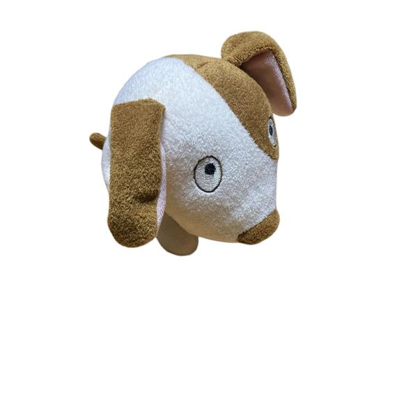 Hallmark Stuffed Animal Bull Terrier Puppy Dog Plush Toy Big Head Brown Dog - Picture 2 of 7